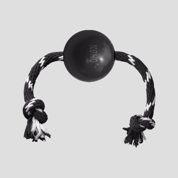 Hundespielzeug "Extreme Ball" mit Tau by KONG®